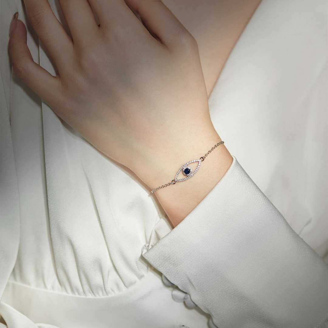 [Lumi Jewellery]Devil's Eye Hollow Design Bracelet