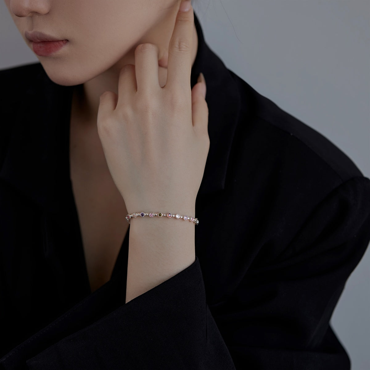 [Lumi Jewellery]Sparkling Exquisite Round Cut Party Bracelet
