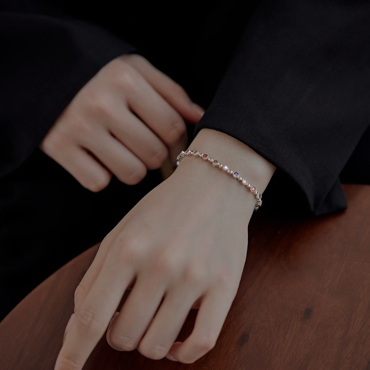 [Lumi Jewellery]Sparkling Exquisite Round Cut Party Bracelet