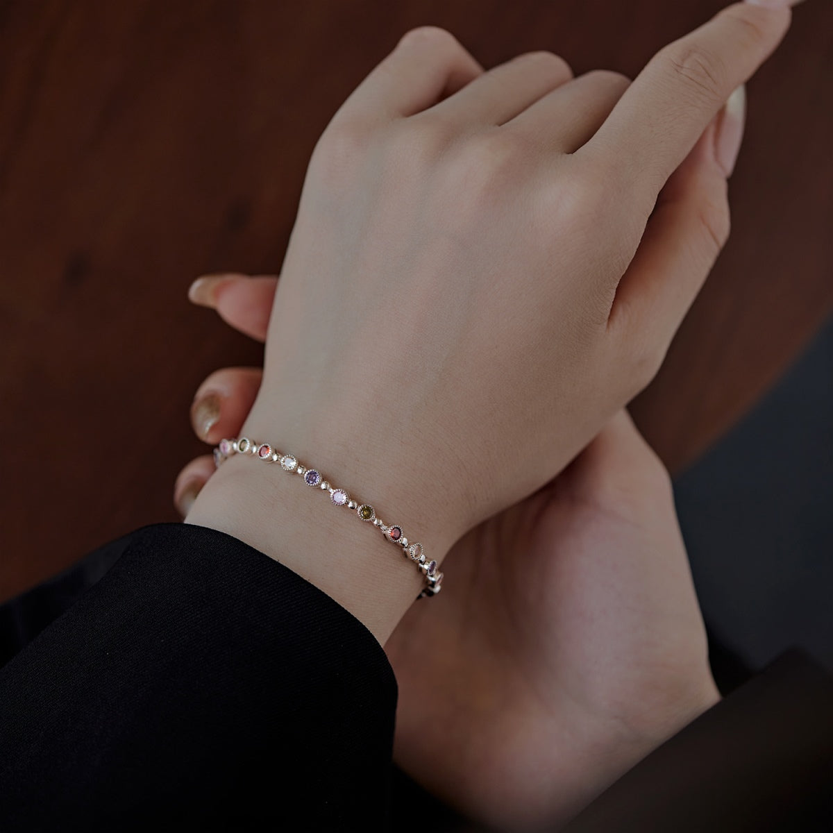 [Lumi Jewellery]Sparkling Exquisite Round Cut Party Bracelet