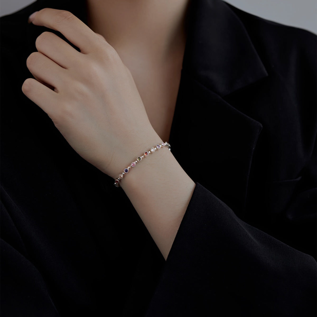 [Lumi Jewellery]Sparkling Exquisite Round Cut Party Bracelet
