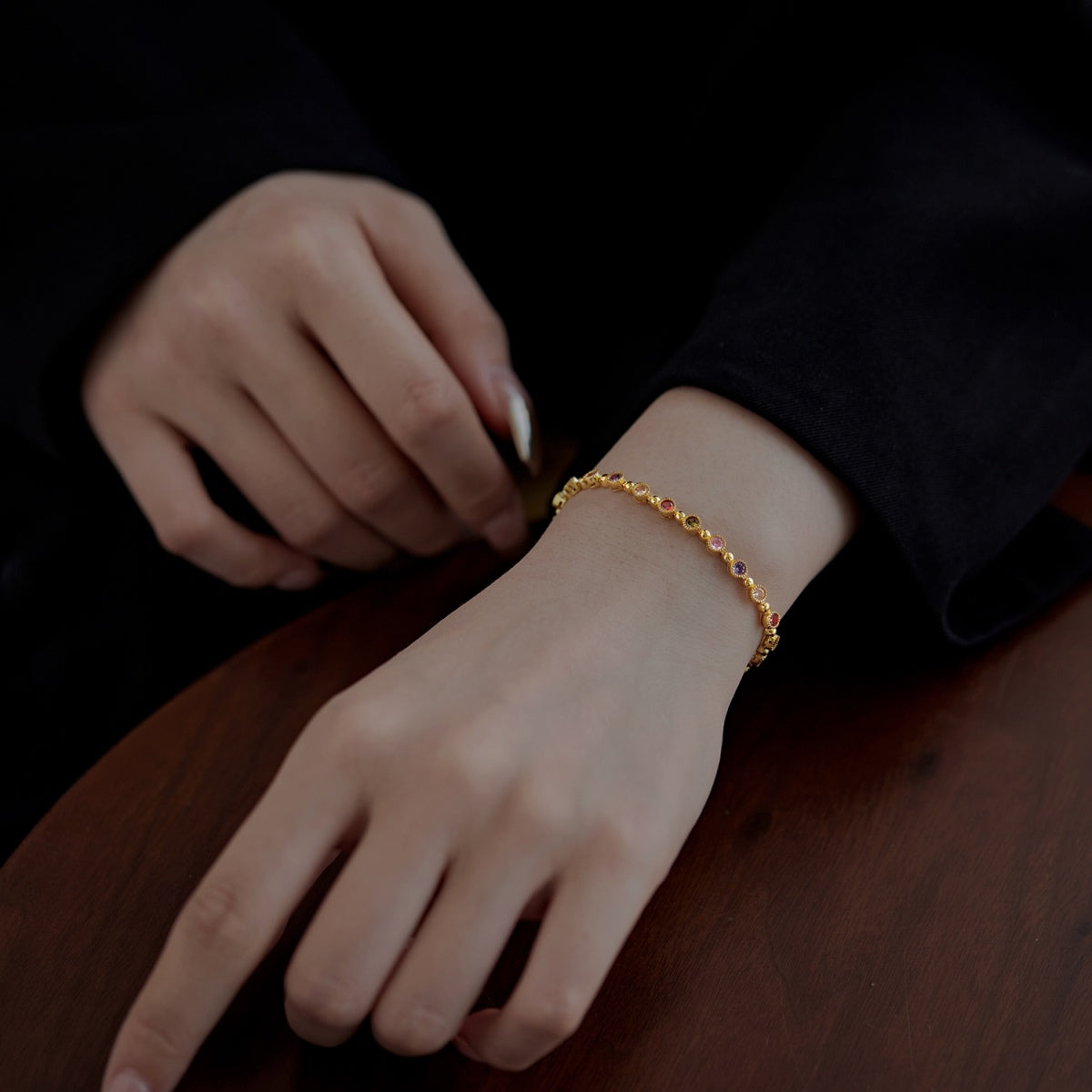 [Lumi Jewellery]Sparkling Exquisite Round Cut Party Bracelet