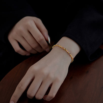 [Lumi Jewellery]Sparkling Exquisite Round Cut Party Bracelet