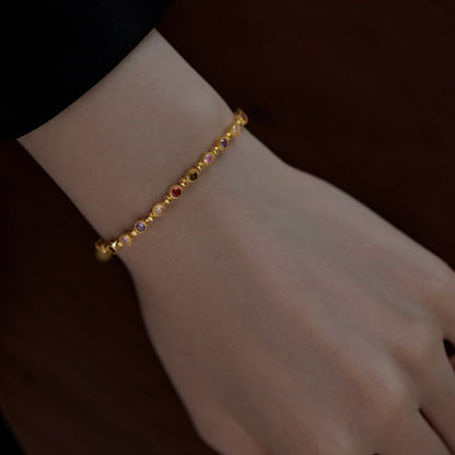 [Lumi Jewellery]Sparkling Exquisite Round Cut Party Bracelet