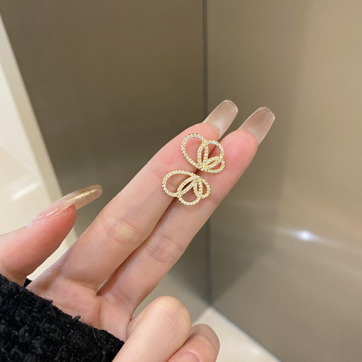 [Lumi Jewellery]Exquisite Butterfly Shape Earrings