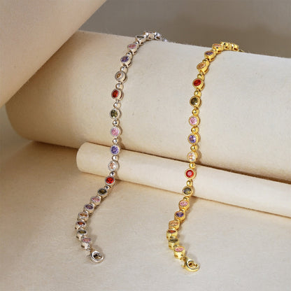 [Lumi Jewellery]Sparkling Exquisite Round Cut Party Bracelet