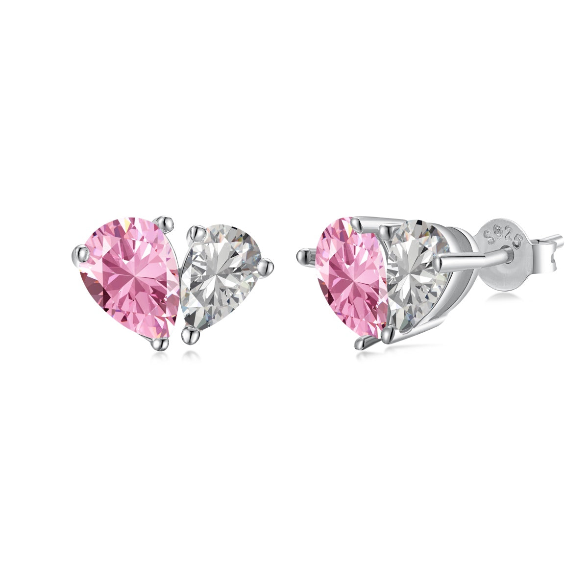 [Lumi Jewellery]Dazzling Elegant Heart Cut Lover Earrings