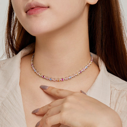 [Lumi Jewellery]Radiant Colorful Rainbow Necklace