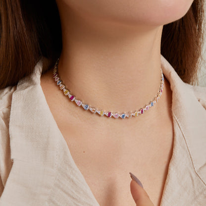 [Lumi Jewellery]Radiant Colorful Rainbow Necklace