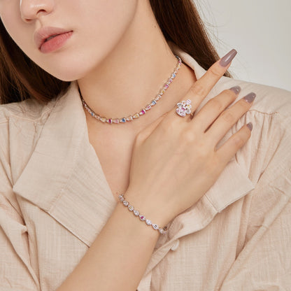 [Lumi Jewellery]Radiant Colorful Rainbow Necklace