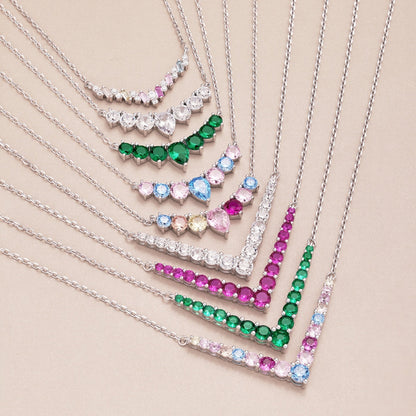 [Lumi Jewellery]Dainty Colorful Heart Necklace
