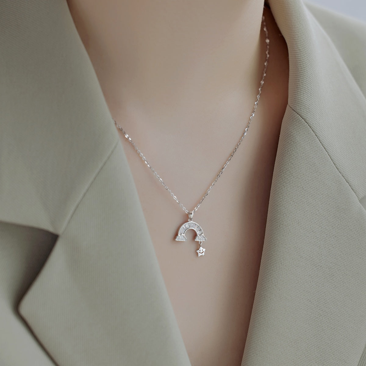 [Lumi Jewellery]Unique Rainbow Star Necklace