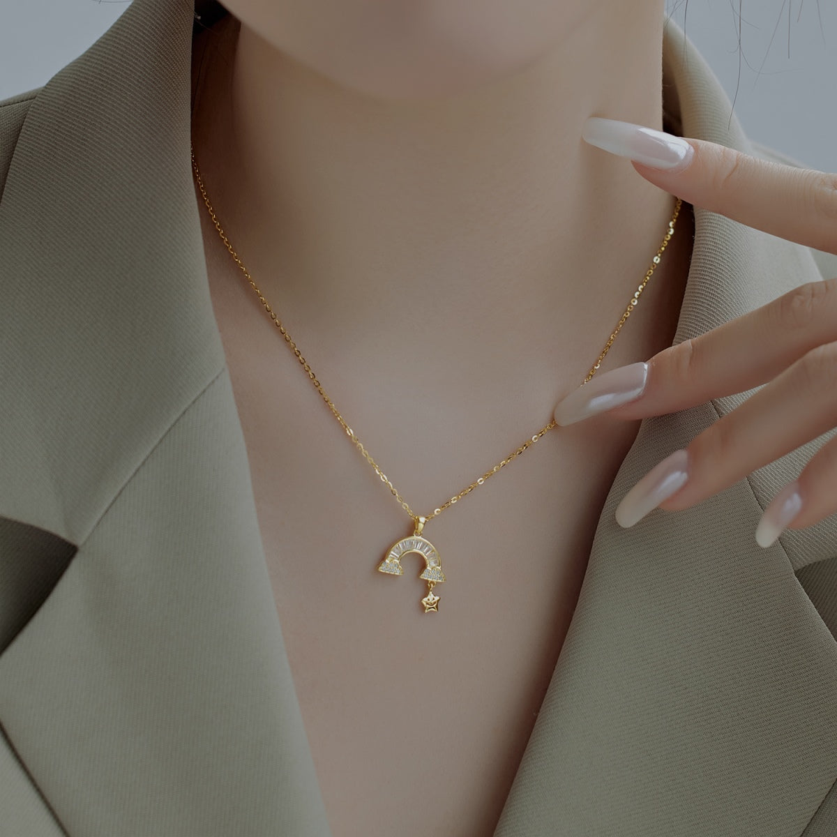 [Lumi Jewellery]Unique Rainbow Star Necklace