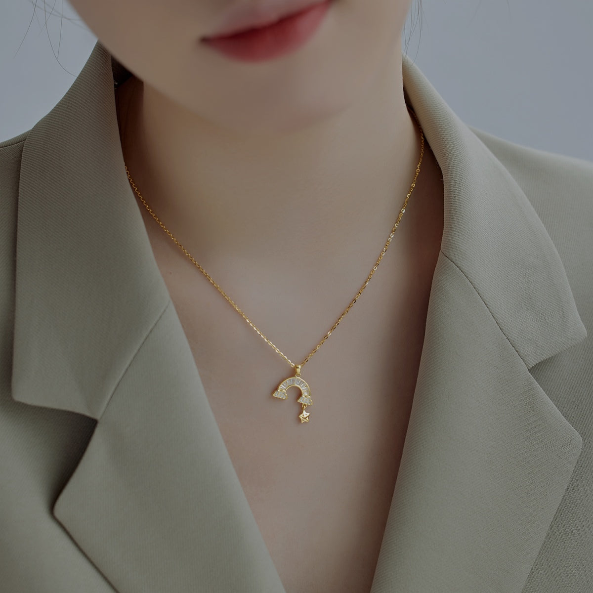 [Lumi Jewellery]Unique Rainbow Star Necklace