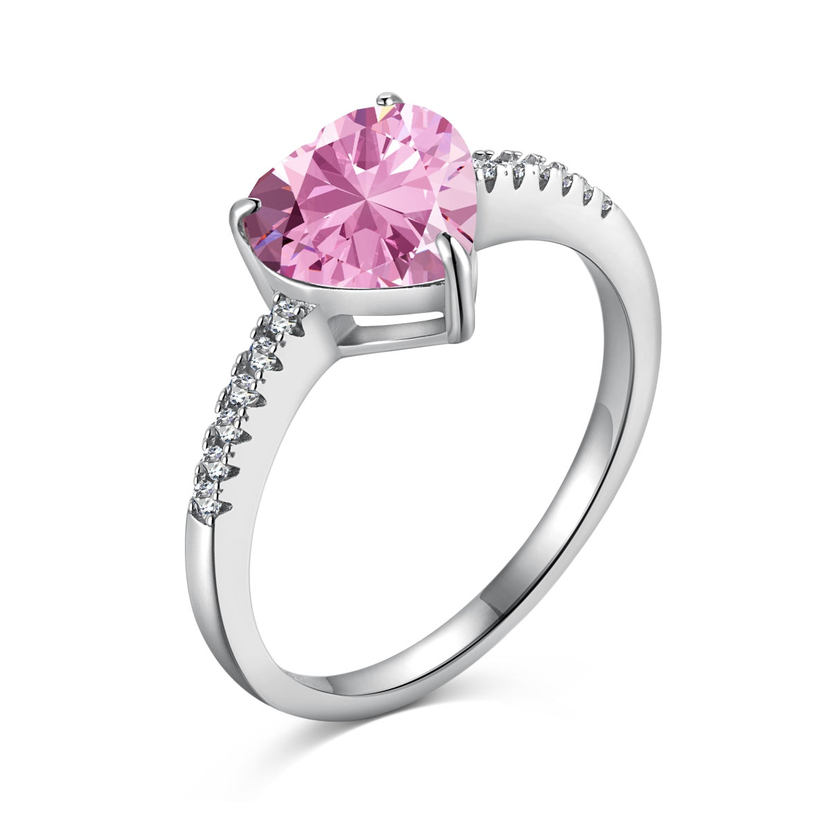 [Lumi Jewellery]2.0 Carat Dazzling Lustrous Heart Cut Lover Ring
