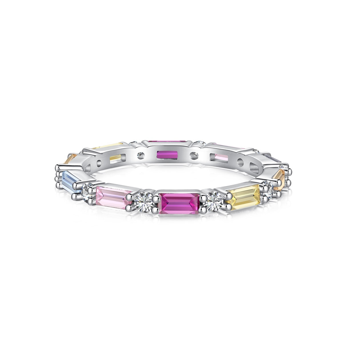 [Lumi Jewellery]Lively In Shades Elegant Radiant Cut Daily Ring