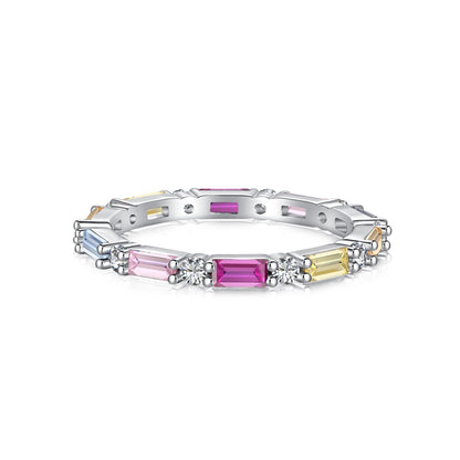 [Lumi Jewellery]Lively In Shades Elegant Radiant Cut Daily Ring