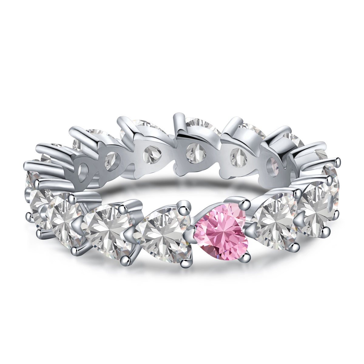 [Lumi Jewellery]0.25 Carat Radiant Romance Heart Cut Lover Ring