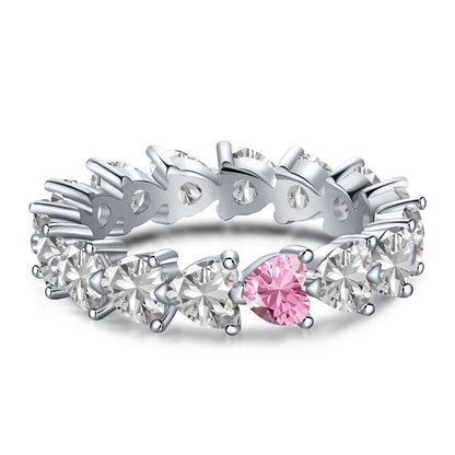 [Lumi Jewellery]0.25 Carat Radiant Romance Heart Cut Lover Ring