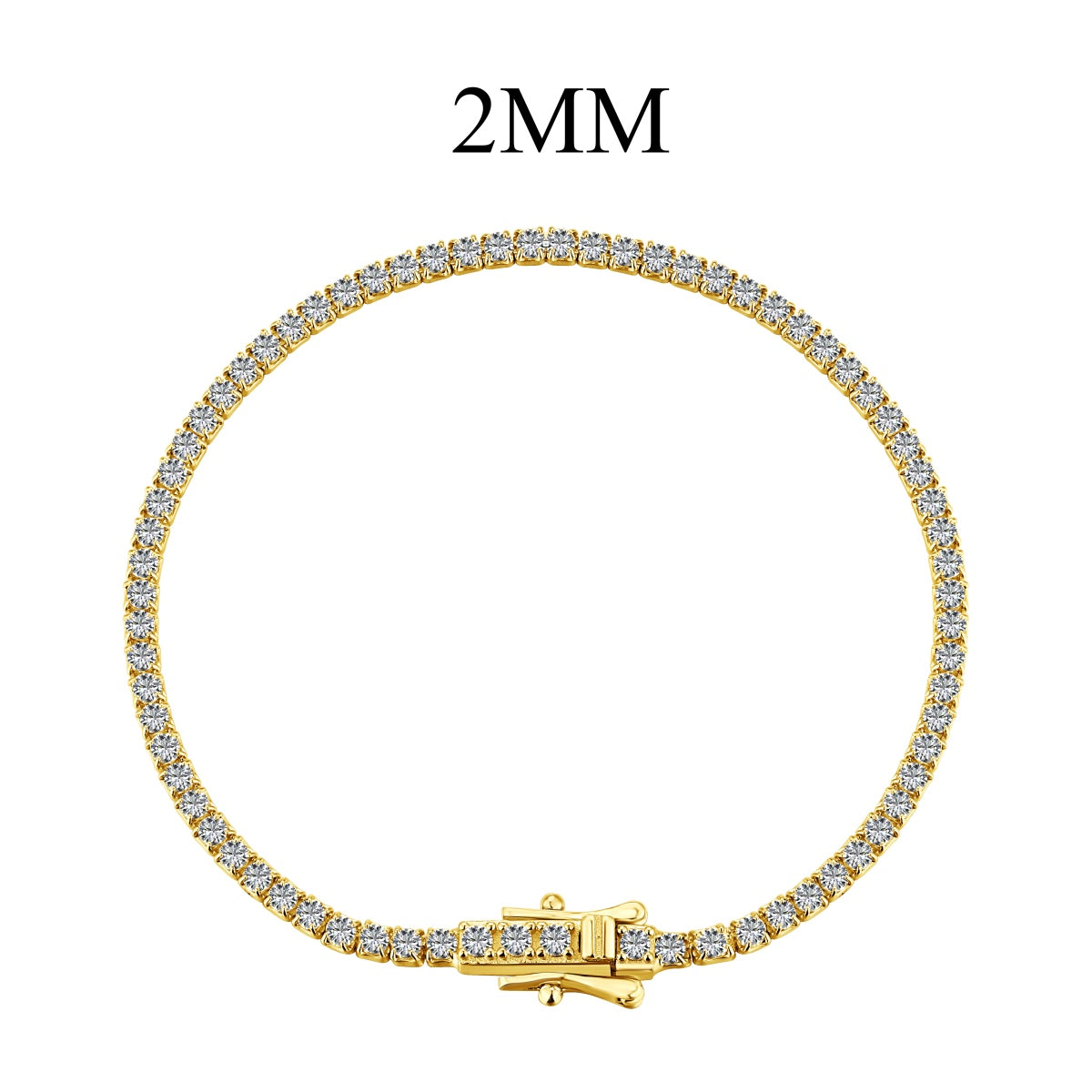 [Lumi Jewellery]Radiant Colorful Round Cut Party Bracelet