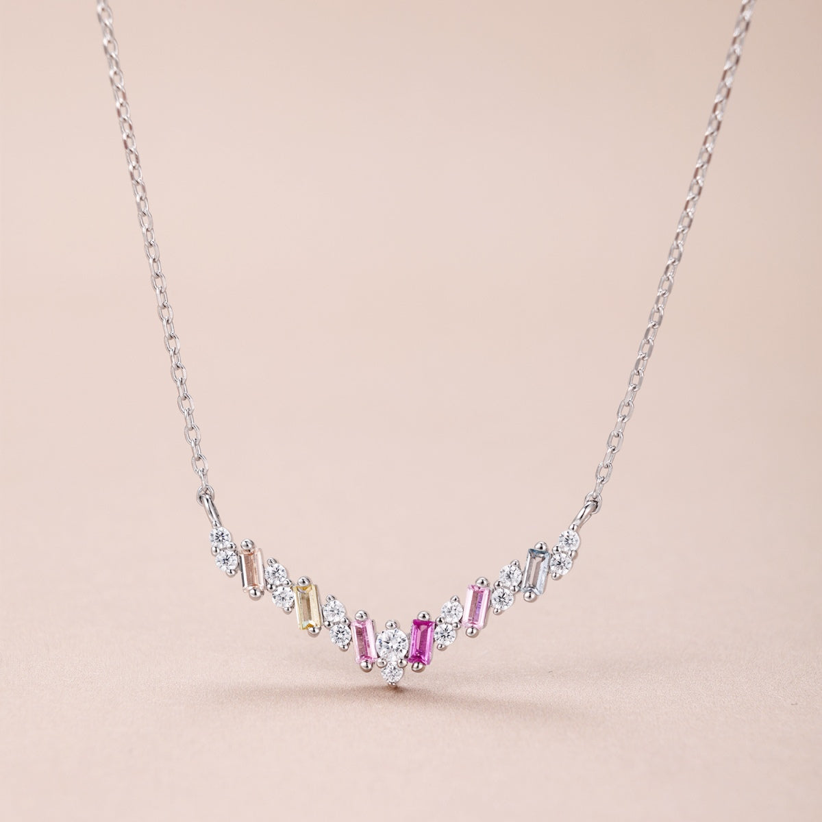 [Lumi Jewellery]Dazzling Rainbow Necklace