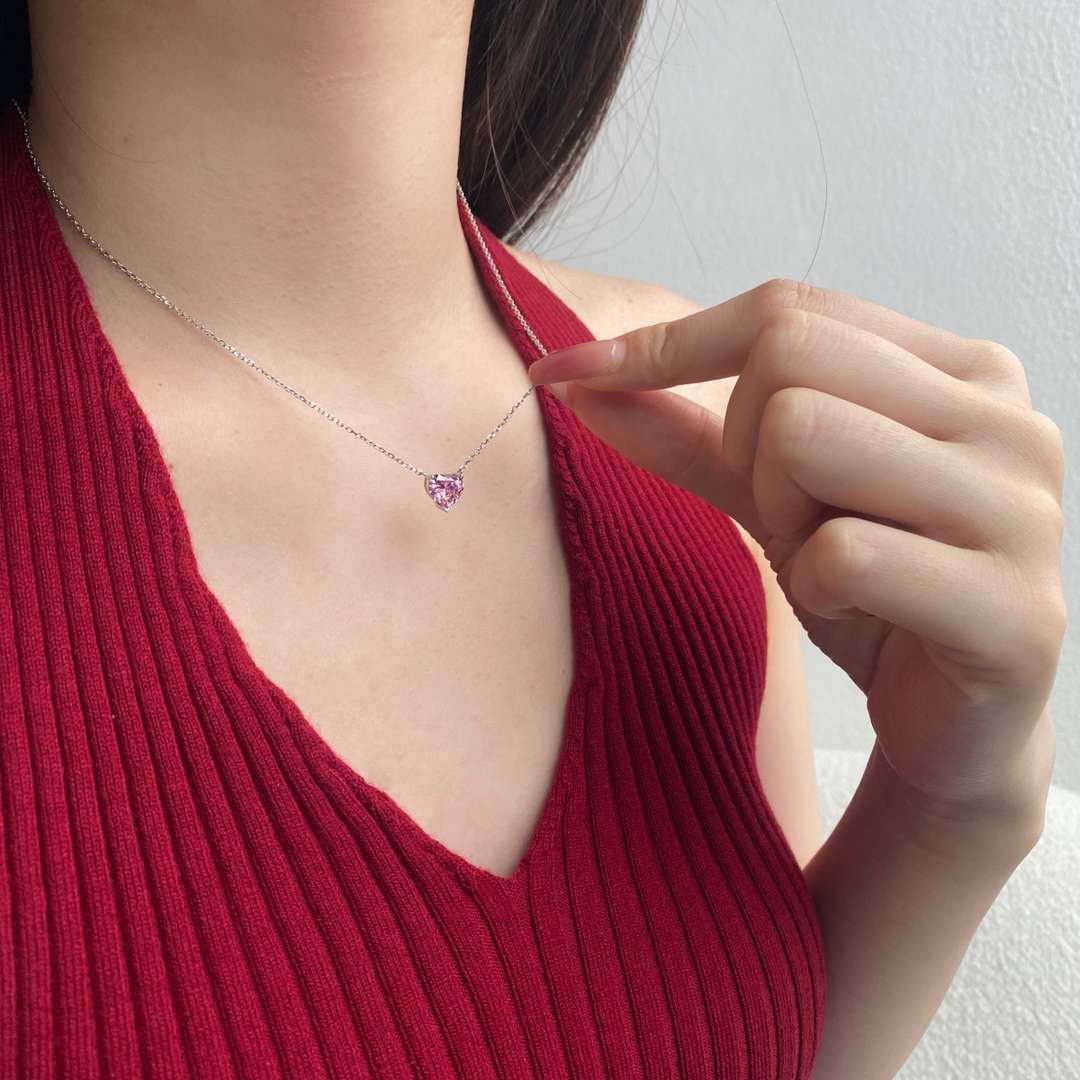 [Lumi Jewellery]6.0 carat Radiant Heart Shape Necklace