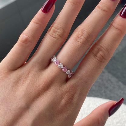 [Lumi Jewellery]0.25 Carat Radiant Romance Heart Cut Lover Ring