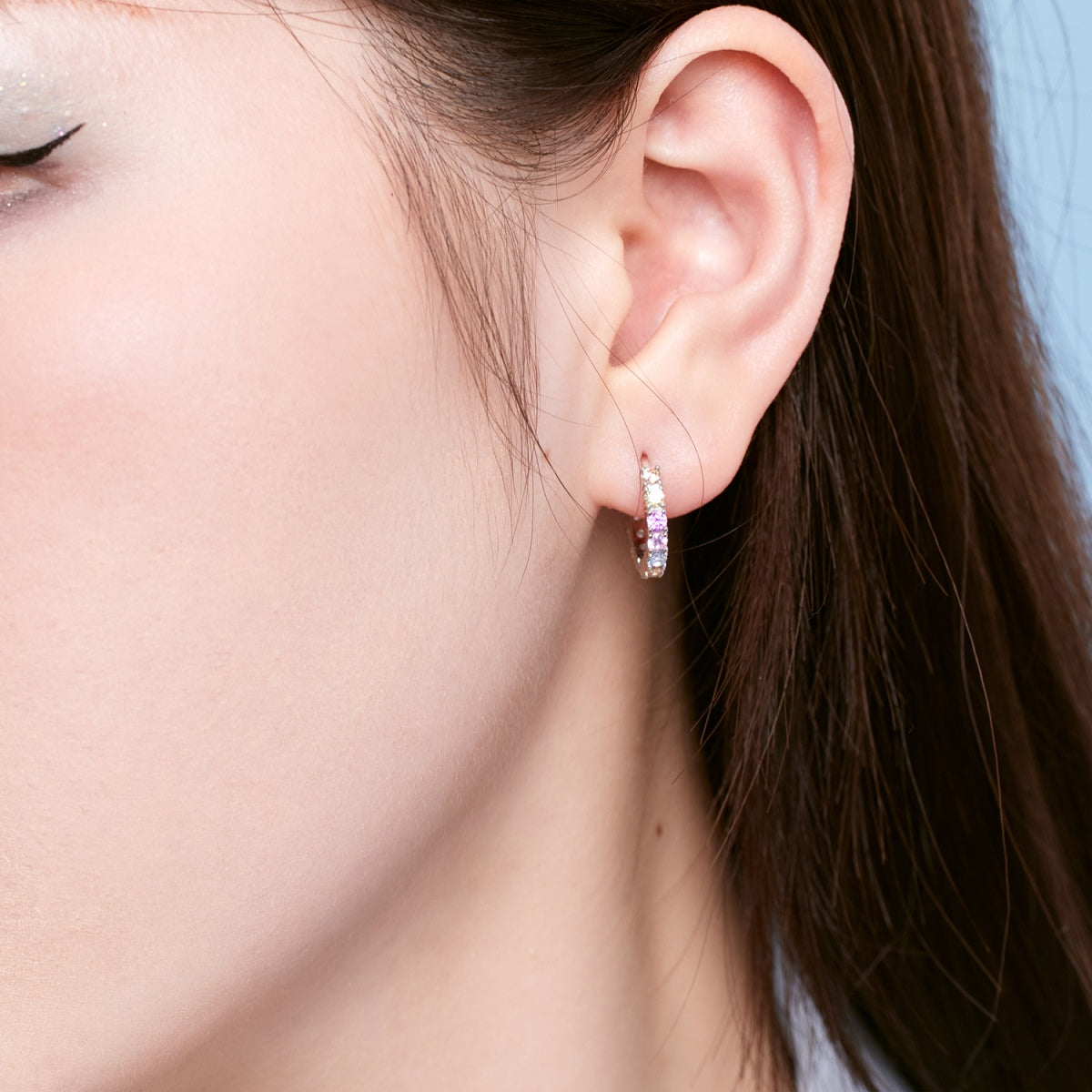 [Lumi Jewellery]Radiant Colorful Round Cut Earrings