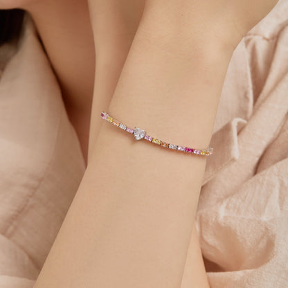 [Lumi Jewellery]Delicate Romantic Heart Shape Lover Bracelet