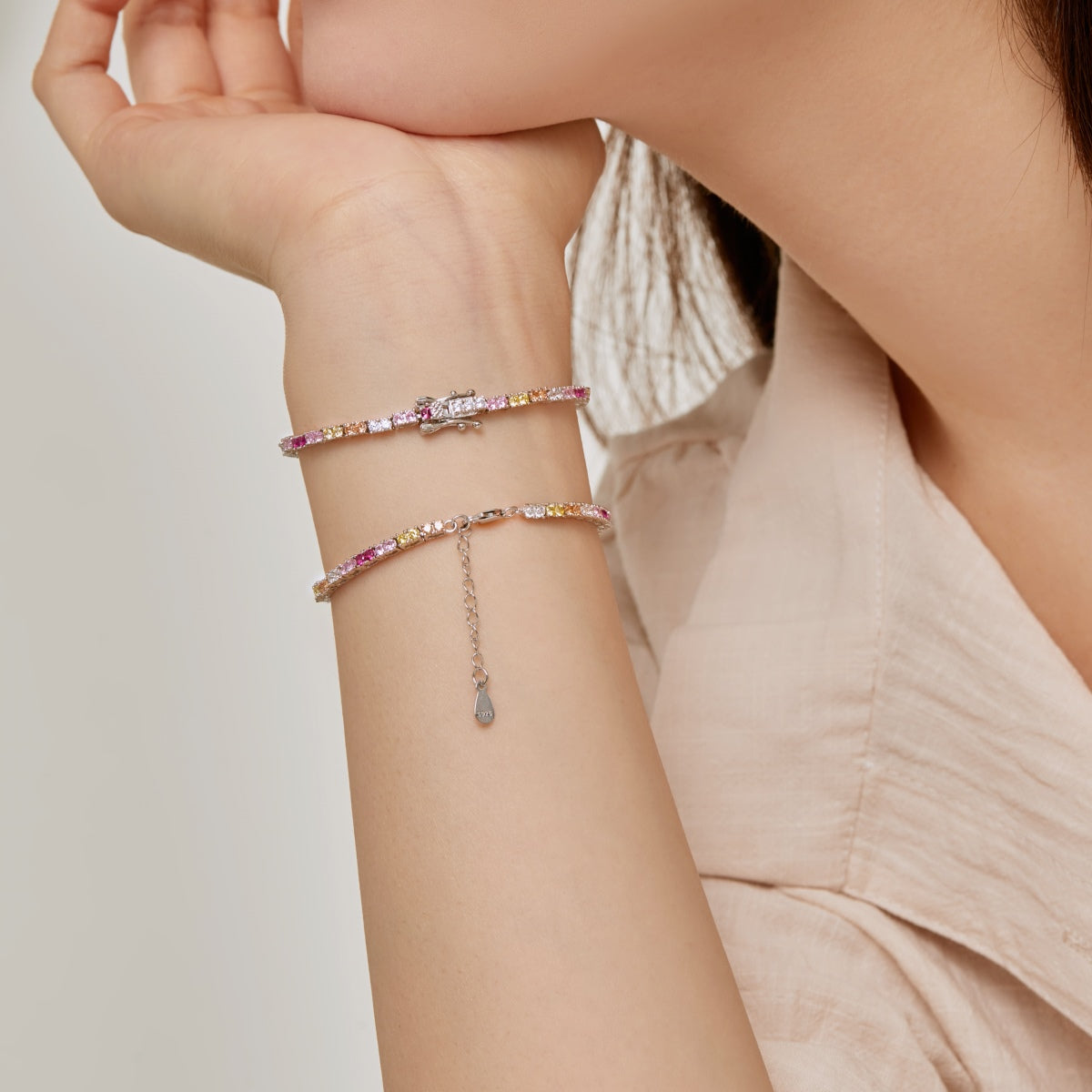 [Lumi Jewellery]Delicate Romantic Heart Shape Lover Bracelet