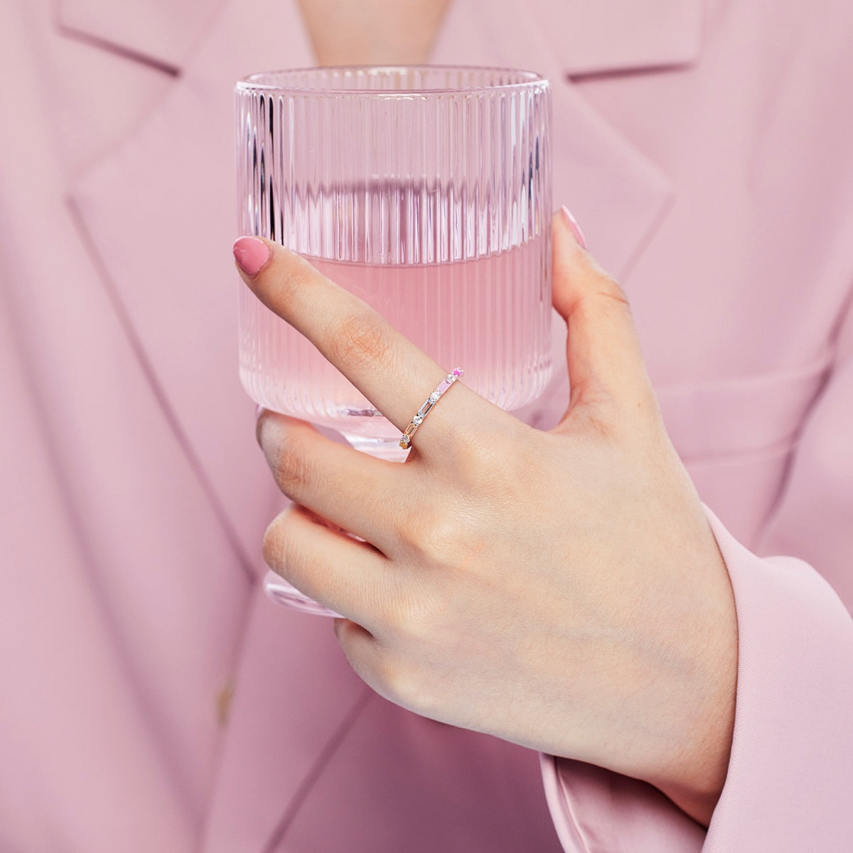 [Lumi Jewellery]Lively In Shades Elegant Radiant Cut Daily Ring