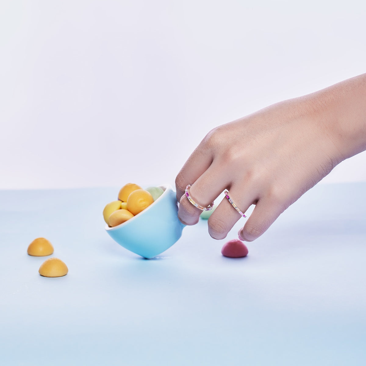 [Lumi Jewellery]Lively In Shades Elegant Radiant Cut Daily Ring
