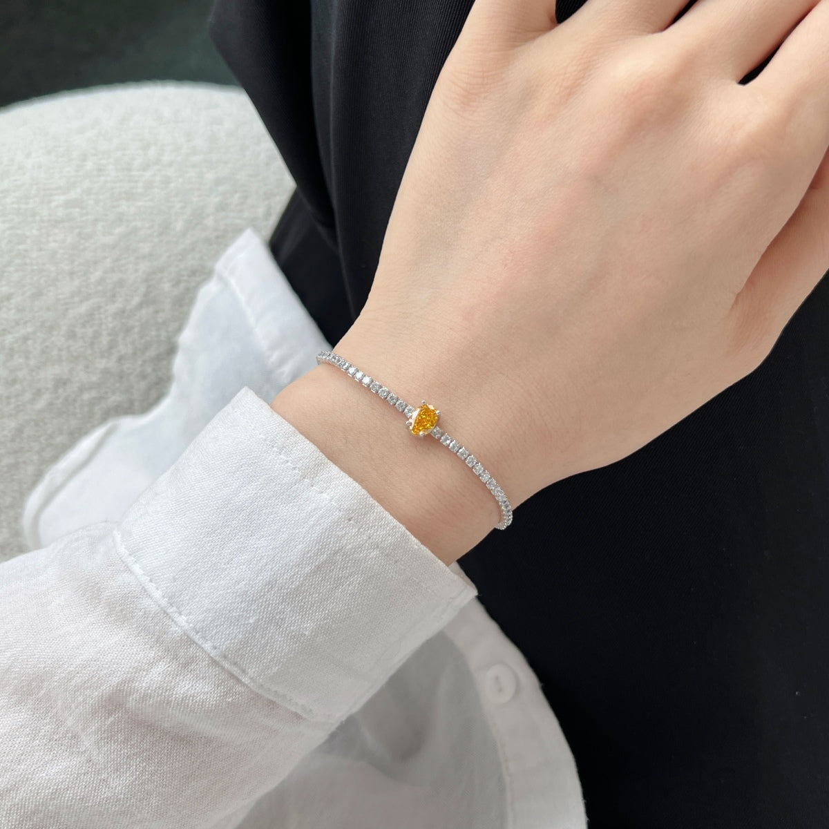 [Lumi Jewellery]0.75 Carat Exquisite Oval Cut Daily Bracelet