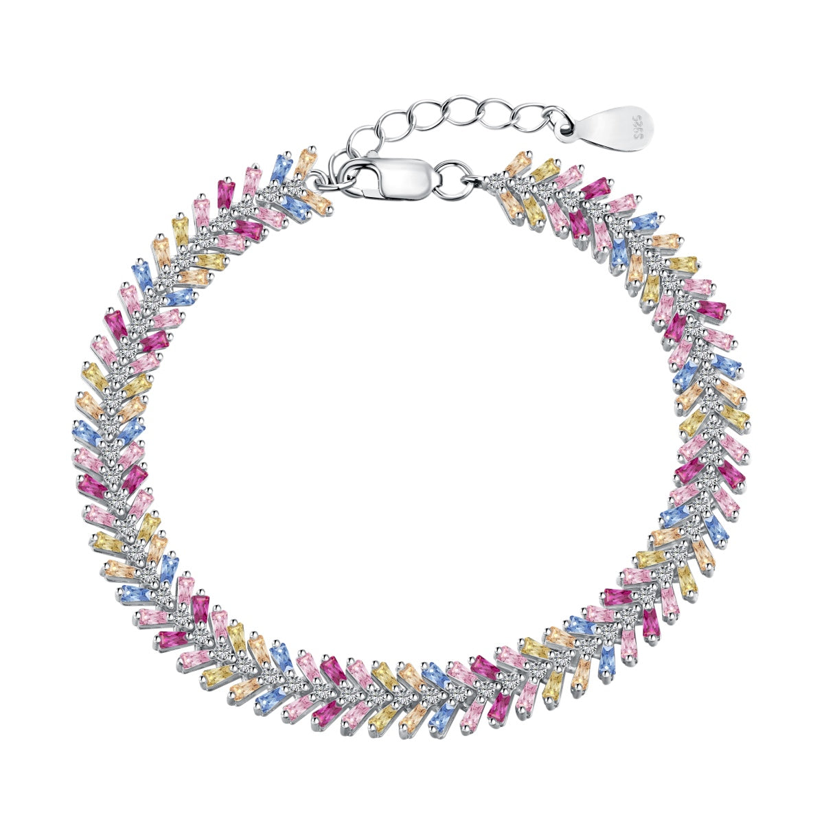 [Lumi Jewellery]Dainty Radiant Emerald Cut Daily Bracelet