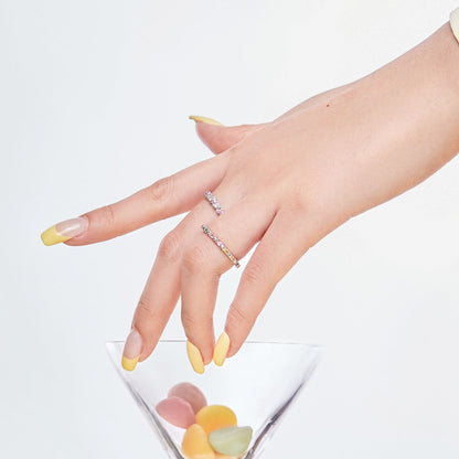 [Lumi Jewellery]Charming Colorful Round Cut Daily Ring