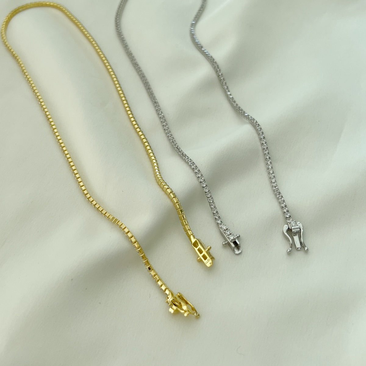 [Lumi Jewellery]Delicate Round Shape Tennis Necklace