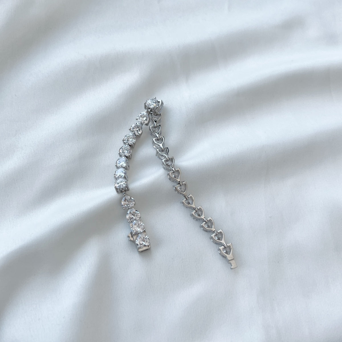 [Lumi Jewellery]0.75 Carat Elegant Romantic Heart Shape Lover Bracelet