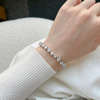 [Lumi Jewellery]0.75 Carat Elegant Romantic Heart Shape Lover Bracelet
