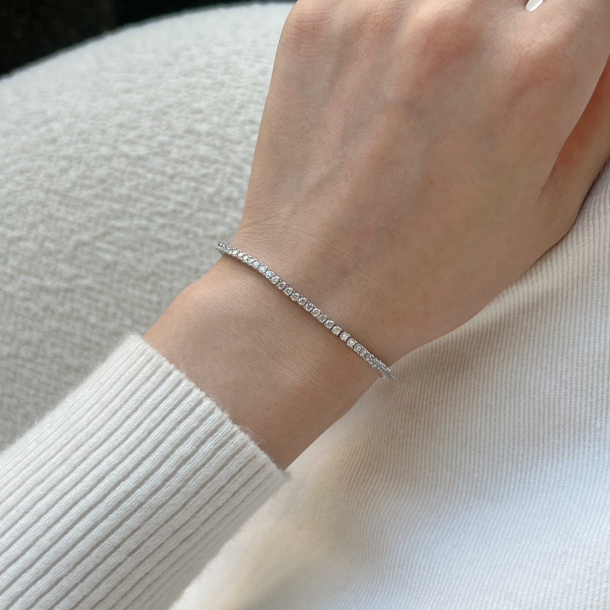 [Lumi Jewellery]Dazzling Exquisite Round Cut Daily Bracelet
