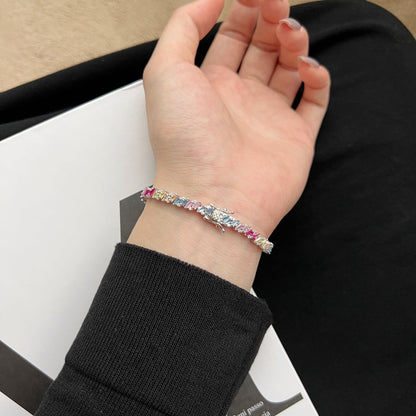 [Lumi Jewellery]Ornate Sparkling Multi Cut Party Bracelet