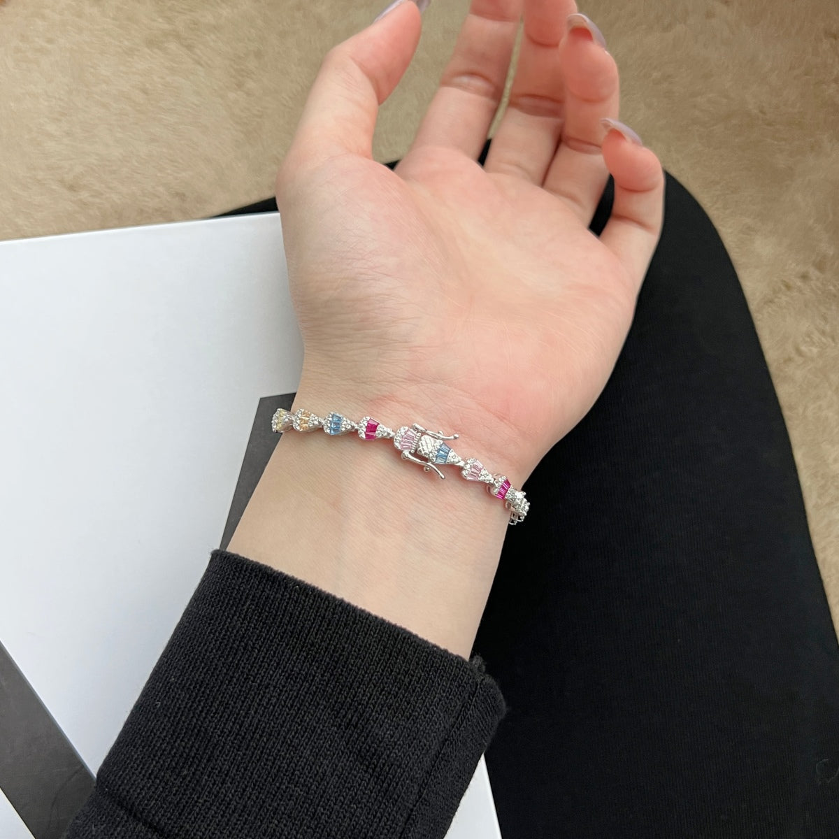 [Lumi Jewellery]Radiant Water Drop Shape Daily Bracelet