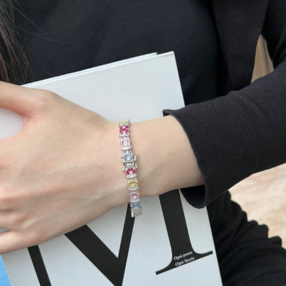 [Lumi Jewellery]Delicate Colorful Multi Cut Party Bracelet