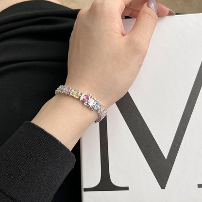 [Lumi Jewellery]Delicate Colorful Multi Cut Party Bracelet