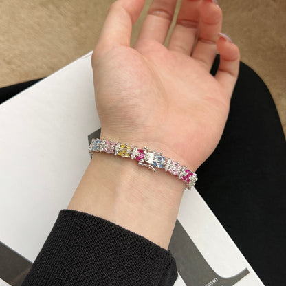 [Lumi Jewellery]Delicate Colorful Multi Cut Party Bracelet