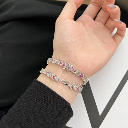 [Lumi Jewellery]Ornate Sparkling Round Cut Party Bracelet