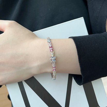 [Lumi Jewellery]Radiant Colorful Emerald Cut Party Bracelet