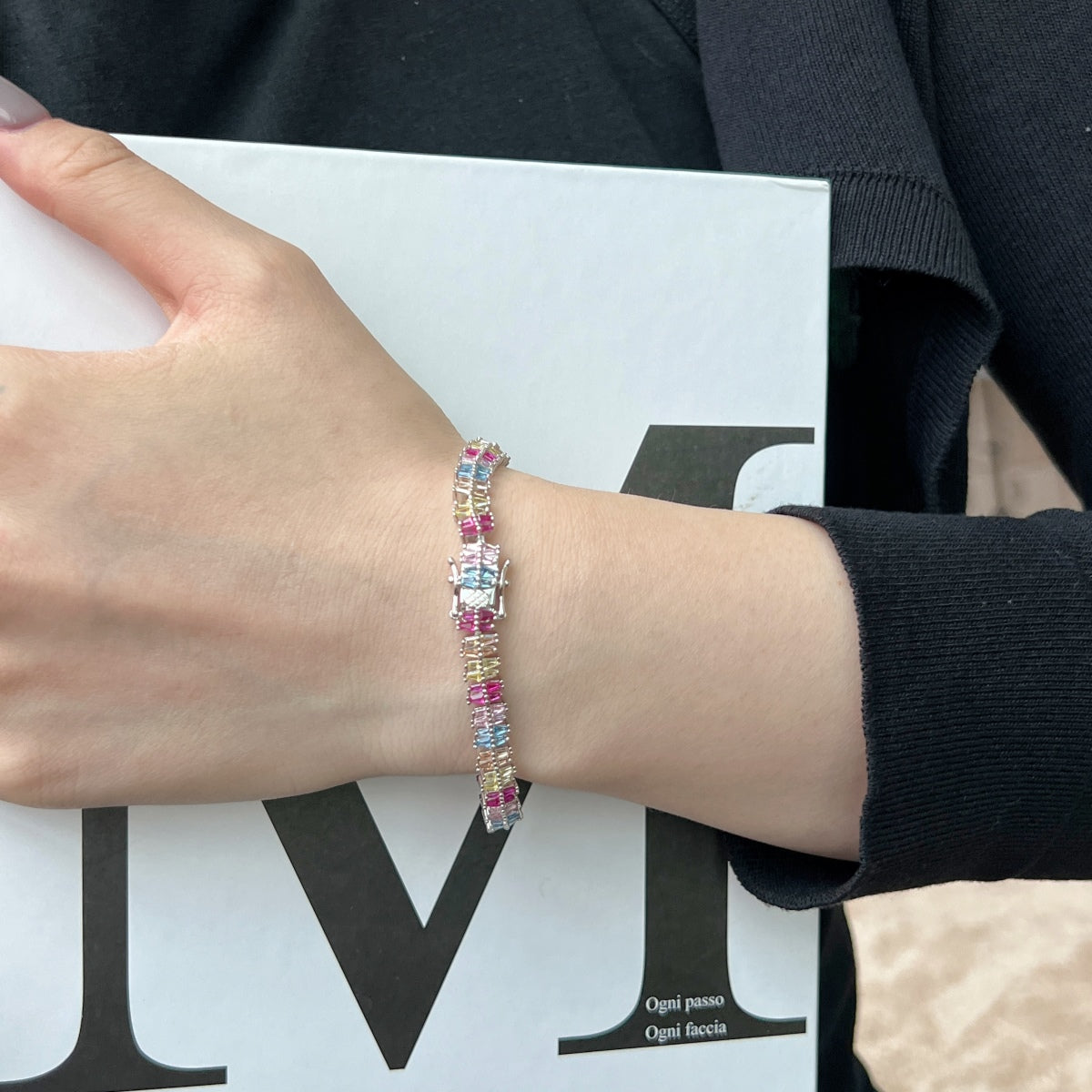 [Lumi Jewellery]Sparkling Exquisite Multi Cut Party Bracelet