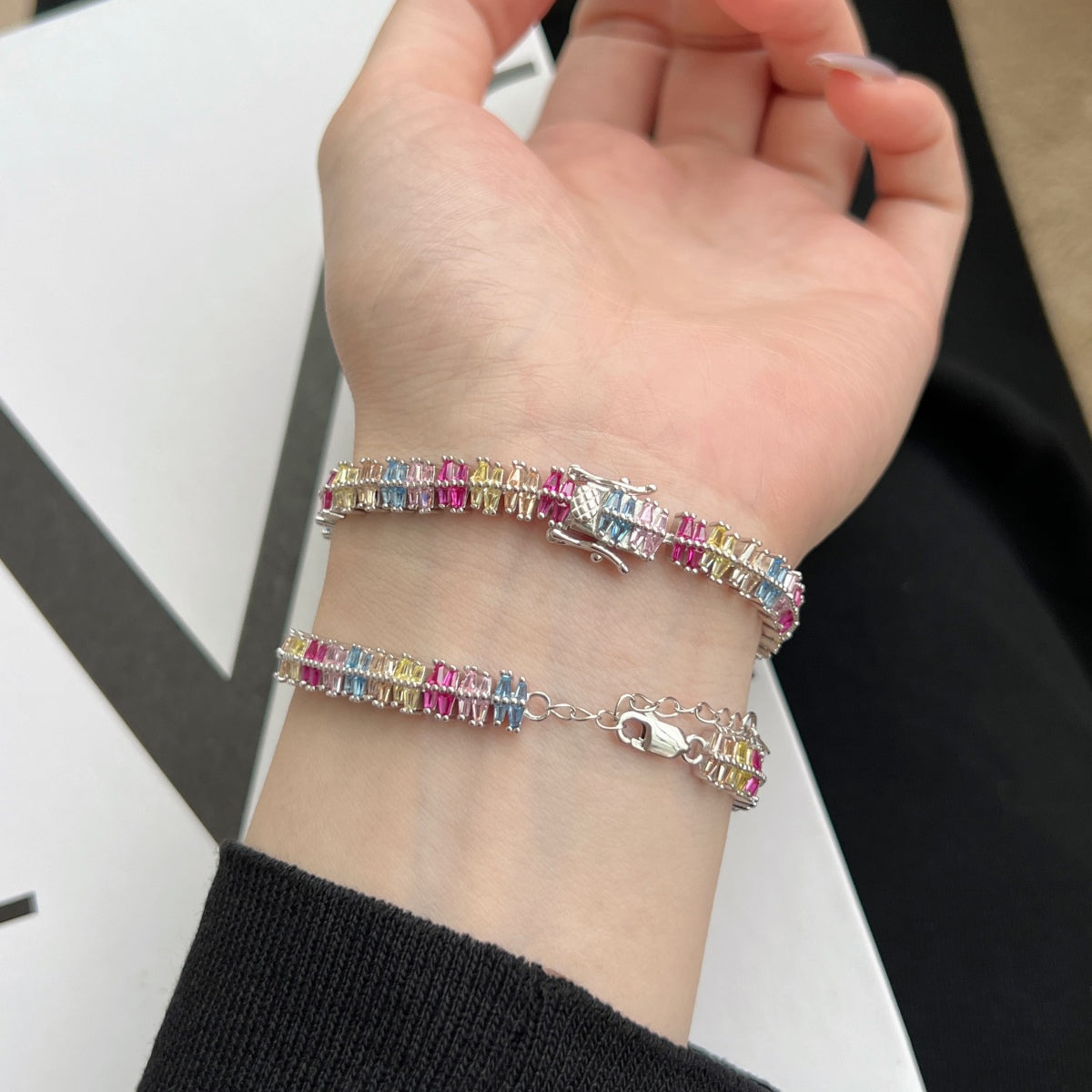 [Lumi Jewellery]Sparkling Exquisite Multi Cut Party Bracelet