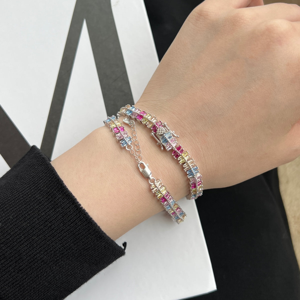 [Lumi Jewellery]Sparkling Exquisite Multi Cut Party Bracelet