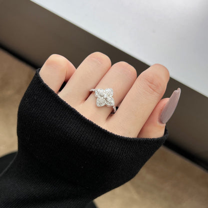 [Lumi Jewellery]Luxurious Colorful Flower Shape Banquet Ring